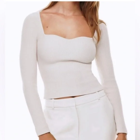 *NWT* House of Harlow 1960 white sweater size XL - Picture 1 of 6